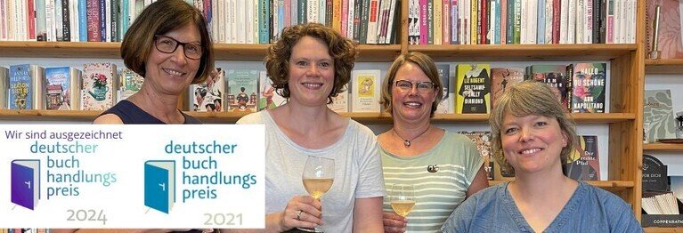 Wir sind ausgezeichnet! Wir freuen uns über den deutschen Buchhandlungspreis 2021 & 2024!