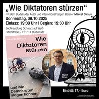 Premiere: Sachbuch-Salon "Wie Diktatoren stürzen"