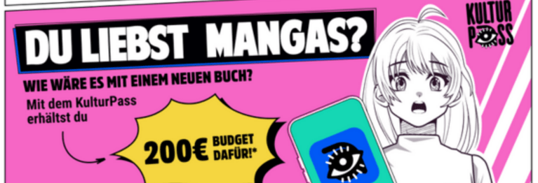 Mangas für umsonst! Der Kulturpass kann auch für Mangas eingesetzt werden!