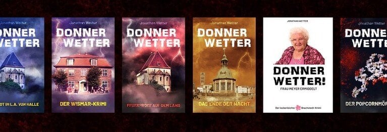 Donnerwetter-Krimis aus Wismar Neu bei uns: Die Donnerwetter-Krimis. Schreibt uns gerne eine Mail, wenn ihr eines der Bücher kaufen möchtet.