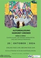 Margret Greiner liest aus ihrem jüngsten Roman "Mäda & Mäda"