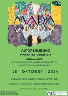 Margret Greiner liest aus ihrem jüngsten Roman "Mäda & Mäda"
