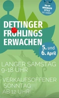 Dettinger Frühlingserwachen mit verkaufsoffenem Sonntag