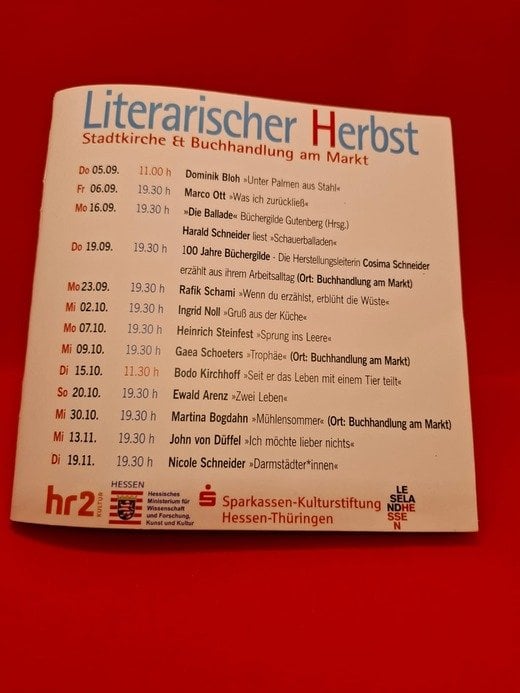 Literarischer Herbst in der Stadtkirche