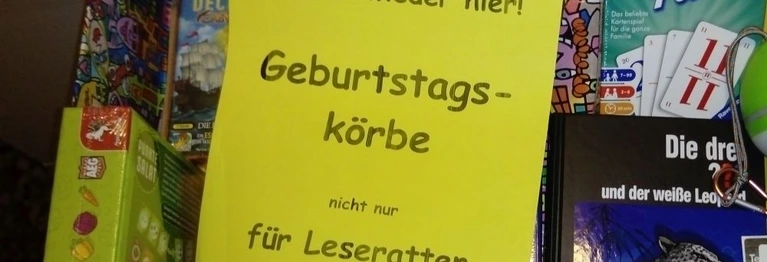 Bei uns können Kinder Geburtstagskörbe zusammenstellen. Bitte sprechen Sie uns gerne an.