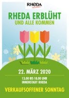 Rheda erblüht - verkaufsoffener Sonntag