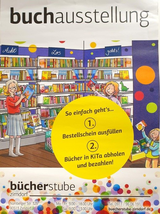Buchausstellung in Krippe, Kindergarten und Hort