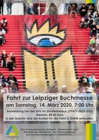 ENTFÄLLT! Fahrt zur Leipziger Buchmesse - Die Buchmesse wurde leider offiziell abgesagt!