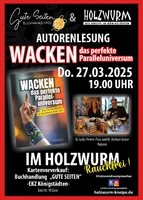 Kneipen-Lesung im Holzwurm: Lydia Polwin-Plass und Michael Gläser lesen aus Wacken - Das perfekte Parallel-Universum