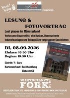 Lesung und Vortrag Oliver Hübner "Lost places im Münsterland"
