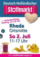 verkaufsoffener Sonntag & Stoffmarkt