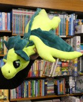 Maskottchen Drosti fliegt