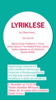 LYRIK LESE Ins Offene hinein ...
