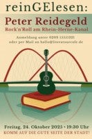 Peter Reidegeld: Rock'n'Roll am Rhein-Herne-Kanal - Lesung mit Musik
