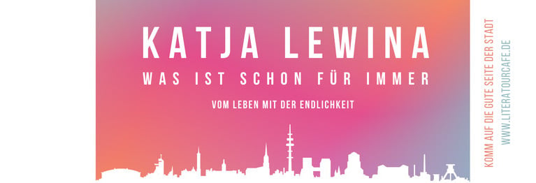 Katja Lewina ... spricht über Sterblichkeit, Verlust und Abschied.

Wo? Na, bei uns! Am 22. März um 19:00 Uhr.
Einlass ab 18:30 Uhr, für 15 € bisse dabei!