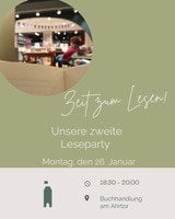 Zeit zum Lesen! Leseparty in der Buchhandlung