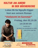 Musikalische Lesung bei Kultur am Abend in der Bücherecke