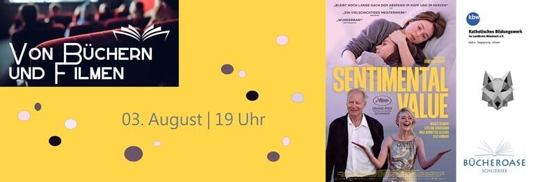 Der neue Film kommt!
Sentimental Value
Zu Gast für das Publikumsgespräch: 
SZ-Redakteur Josef Grübl
03. August | 19 Uhr
Tickets im Oberland Kinocenter oder online für 18 €/ 10 €