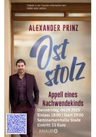 Büchertisch zur Lesung mit Alexander Prinz