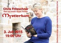 Chris Fritzschner liest aus ihrem neuen Thriller Mysterium