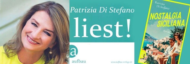 Patrizia Di Stefano liest aus NOSTALGIA SICILIANA In ihrem heiteren und gleichzeitig melancholischem Romandebüt erzählt Patrizia Di Stefano vom Leben in der Fremde, von Heimweh und der Schönheit Siziliens. Am 18.9.2024 bei uns in der Buchhandlung.