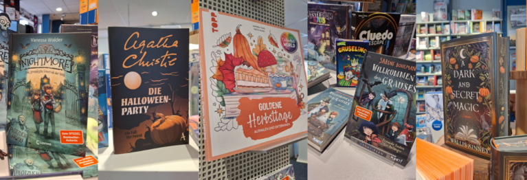 Langsam wird es wieder grau bei uns im Norden.
Für uns ist das ein guter Grund, zu einem Buch zu greifen, Tee zu trinken und ein paar gemütliche Lesestunden zu verbringen.
In unserem Online Shop findet ihr tolle Empfehlungen - von cozy bis spooky.