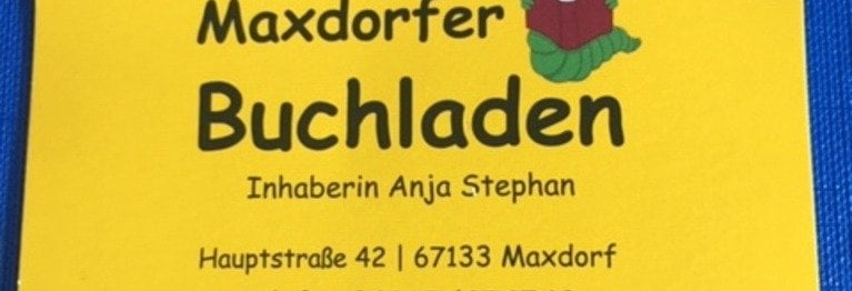 Liebe Kund*innen, schön, dass Sie die Seite des ´Maxdorfer Buchladens´besuchen ! Auf Wunsch versehen wir Ihre Schulbücher mit Schutzhüllen !... uuund auf der Suche nach SchnickSchnack zum Bestücken der Schultüten, werden Sie beu uns gewiss auch fündig :-) ....Sonnige Grüße von Ihrem Team des Maxdorfer Buchladens