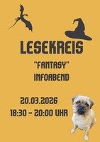 Plakat Lesekreis-Infoabend "Fantasy"