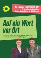 Ann-Sophie Bohm & Bernhard Stengele „Auf ein Wort vor Ort"