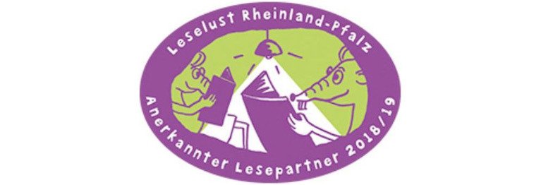 Gütesiegel "Leselust Rheinland-Pfalz-Anerkannter Lesepartner" Wir sind mehrfach ausgezeichnet für besondere Leistungen in der Leseförderung in Kooperation mit Schulen und Kindergärten.