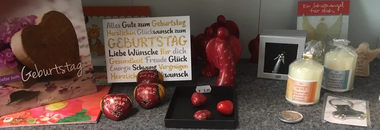 Nicht nur Bücher - auch andere Geschenkartikel finden Sie im Seitenreich