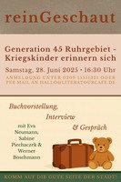 Generation 45 Ruhrgebiet – Kriegskinder erinnern sich
