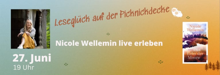 Schnappt euch eure Picknickdecke und genießt einen Sommerabend auf der Bienenwiese bei einer interessanten Buchvorstellung und Begegnung mit Autorin Nicole Wellemin 

Nur im Vorverkauf 
10 Euro incl. Getränken und Kostproben