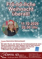 Fröh-hö-liche Weihnachten - Weihnachtslesung mit Musik