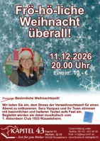 Fröh-hö-liche Weihnacht überall - Weihnachtslesung mit Musik  ***AUSVERKAUFT***