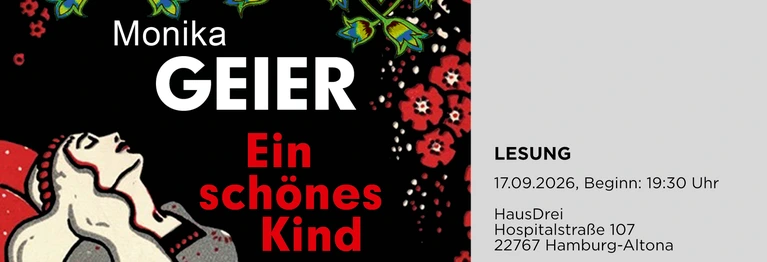Wir freuen uns sehr, Monika Geier zu einer besonderen Lesung im HausDrei begrüßen zu dürfen. Die gesamten Erlöse der Veranstaltung kommen HausDrei zugute.