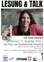 Plakat Lesung & Talk Vera Zischke