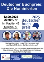 Deutscher Buchpreis 2025: Die Nominierten