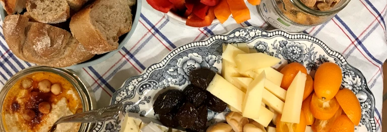 Käseplatte als Picknick