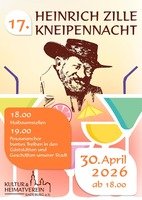 Plakat (orange) Kneipennacht