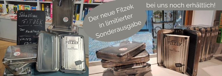 Die limitierte Sonderausgabe "Fitzek Der Nachtzug" ist bei uns noch erhältlich.
Reservierung unter:
Tel.: 02641 4065
info@buchhandlungamahrtor.de