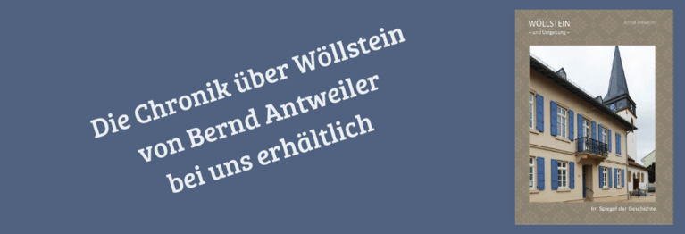 Die fantastische Chronik über Wöllstein von Bernd Antweiler ist bei uns erhältlich
