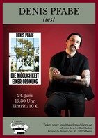Flyer Lesung Denis Pfabe