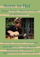 Soirée im Hof mit Rolf Zwirner