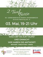 2. Taufbörse im ev. Gemeindehaus Rheda