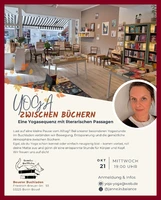 Flyer Yoga im Buchladen 21.10.26
