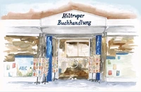 gezeichneter Eingang der Hiltruper Buchhandlung
