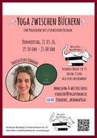 Flyer "Yoga zwischen Büchern" am 21.05.2026