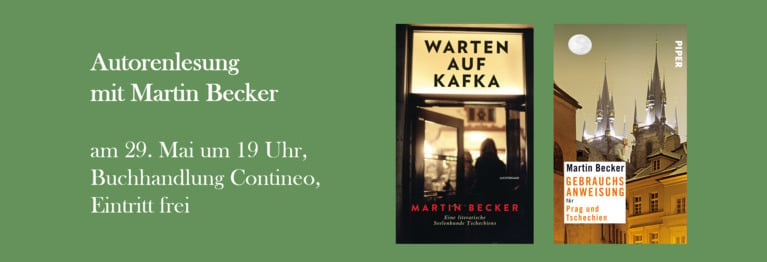 Autorenlesung mit Martin Becker 29. Mai um 19 Uhr,
Buchhandlung Contineo,
Eintritt frei