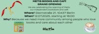 METIS BOOKS AND CAFÉ GRAND OPENING